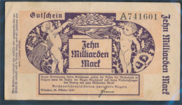 Bayern Pick-Nr: S1105 Inflationsgeld Der Deutschen Reichsbahn Bayern Gebraucht (III) 1923 10 Milliarden Mark (10288404 - 10 Mrd. Mark