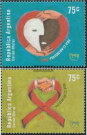 Argentina 2578-2579 (complete Issue) Unmounted Mint / Never Hinged 2000 Aids - Unused Stamps