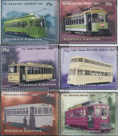 Argentina 2356-2361 (complete Issue) Unmounted Mint / Never Hinged 1997 Electrical Tram - Neufs