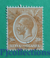 S792 - KENYA AND UGANDA 1922 KING GEORGE V USATO - USED - Kenya & Oeganda