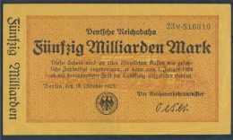 Berlin Pick-Nr: S1023 Inflationsgeld Der Deutschen Reichsbahn Berlin Gebraucht (III) 1923 50 Milliarden Mark (10288431 - 50 Mrd. Mark