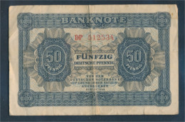 DDR Rosenbg: 339b, KN 6stellig, Davor Zwei Buchstaben Gebraucht (III) 1948 50 Deutsche Pfennig (10288364 - 50 Deutsche Pfennig