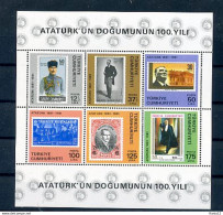 A17686)Tuerkei Bl 19** - Unused Stamps