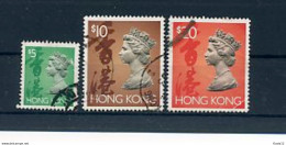 A17985)Hong Kong 654 + 667 - 668 Gest. - Oblitérés