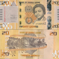 Sierra Leone Pick-number: W38 (2022) Uncirculated 2022 20 Leones - Sierra Leone