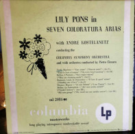 Lily Pons - Seven Coloratura Arias - 25 Cm - Formats Spéciaux