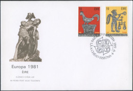 Irlande - Ireland - Irland FDC1 1981 Y&T N°440 à 441 - Michel N°439 à 440 - EUROPA - FDC