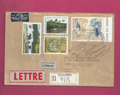 Lettre Recommandée De 1994 Pour La France - YT N° 400, 440, 443 Et 449 - Storia Postale