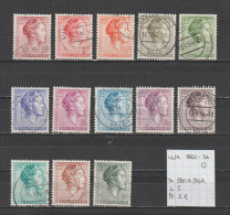 (TJ) Luxembourg 1960 - YT 580A/86A (gest./obl./used) - Oblitérés