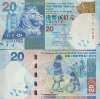 Hong Kong Pick-number: 212d Uncirculated 2014 20 Dollars - Hong Kong