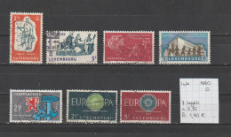 (TJ) Luxembourg 1960 - 7 Zegels (gest./obl./used) - Gebruikt