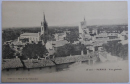 PERNES - Vue Générale - CPA 1907 Dos Simple - Pernes Les Fontaines