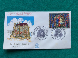 FRANCIA -VITRAIL DE LA SAINTE CHAPELLE PARIS - FDC  1966 - Covers & Documents