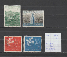 (TJ) Luxembourg 1961 - 4 Zegels (gest./obl./used) - Oblitérés