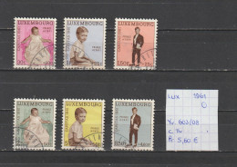 (TJ) Luxembourg 1961 - YT 603/08 (gest./obl./used) - Usati