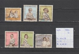 (TJ) Luxembourg 1962 - YT 614/19 (gest./obl./used) - Usados