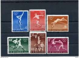 A49577)Olympia 1956: Bulgarien 996 - 1001 Gest. - Ete 1956: Melbourne