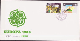 Irlande - Ireland - Irland FDC 1988 Y&T N°653 à 654 - Michel N°650 à 651 - EUROPA - FDC