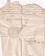 Liège Manuscrit 1789 Signé Baron De Sluse De Beurs Et De Chestret, Secretaire Du Conseil Privé Du Prince Eveque (V2810) - Manuscripts