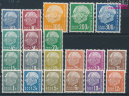 Saarland 409-428 (kompl.Ausg.) Postfrisch 1957 Heuss II (10221277 - Unused Stamps