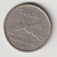 NORGE 1958: 50 Öre, KM 408 - Norwegen