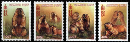 MONGOLIA 2000 FAUNA Animals MARMOTS - Fine Set MNH - Mongolie