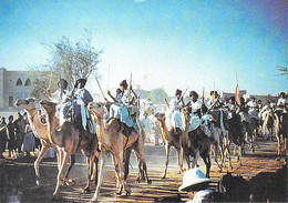 Afrique- MAURITANIE  (Mauritania) Défilé De Guerriers Reguibat  Visite Privée Du Général De Gaulle (1958 )-ATAR (tribu) - Mauretanien