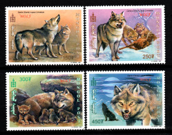 MONGOLIA 1999 FAUNA Animals WOLVES - Fine Set MNH - Mongolie