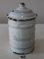 C162 Ancien Pot - Récipient - émaillé - Chicorée - Lt Depose - Kaffee & Chicorée