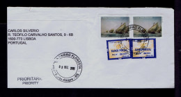 Gc8191 BRAZIL "Jerónimo Albuquerque Chef On 400 Ann. NAVAL FORCE" Ships Postal Bank Mailed 2015 Portugal - Altri (Mare)