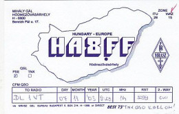 AK 185080 QSL - Hungary - Hódmezövásárhely - Radio Amateur