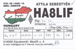 AK 185081 QSL - Hungary - Kecskermét - Radio Amateur