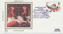 GB SPECIAL EVENT POSTMARKS 1981 GREETINGS FROM STAMP MAGAZINE LINK HOUSE-CROYDON-SURREY, Rare Benham Cover - Cartas & Documentos