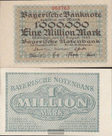 Bavaria Rosenbg: BAY12 Länderbanknote Bavaria Used (III) 1923 1 One Million Mark - 1 Miljoen Mark