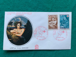 FRANCIA -  LA CROCE ROSSA E LA POSTA   - N.MIGNARD  -  FDC  1969 - Briefe U. Dokumente