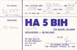 AK 185088 QSL - Hungary - Budapest - Radio Amateur