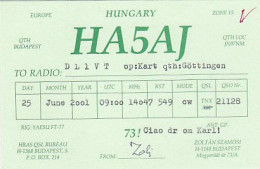 AK 185089 QSL - Hungary - Budapest - Radio Amateur