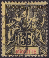 Mayotte 1900 Sc 13 Yt 18 Used - Usati