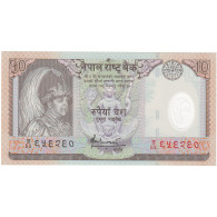 Népal, 10 Rupees, Undated (2002), KM:54, NEUF - Nepal