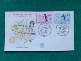 FRANCIA -  CONSEIL DE L'EUROPE - STRASBOURG -   FDC  1989 - Covers & Documents