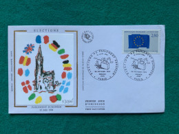 FRANCIA -  ELEZIONE PARLAMENTO EUROPEO - PARIS -   FDC  1994 - Storia Postale