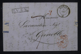 SUISSE - Cachet à Date De Morges Sur Lettre Pour Grenoble En 1844 - L 148931 - ...-1845 Precursores