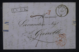 SUISSE - Cachet à Date De Morges Sur Lettre Pour Grenoble En 1844 - L 148931 - ...-1845 Préphilatélie