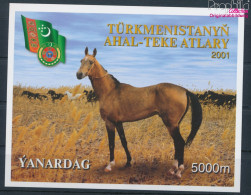 Turkmenistan Block11 Postfrisch 2001 Achal-Tekkiner-Pferde (10221425 - Turkménistan