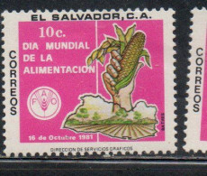 EL SALVADOR 1981 FAO WORLD FOOD DAY 10c MH - Salvador