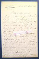 ● L.A.S 1888 Gilbert GAILLARD Député Puy De Dôme Maire Clermont-Ferrand Né à Maringues - Lettre Autographe - Lockroy - Politiek & Militair