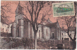 23 - CROCQ (Creuse) - Chapelle De Notre-Dame De Crocq - 1937 (Timbre : CHEMIN DE FER - TRAIN) / Voiture - Crocq