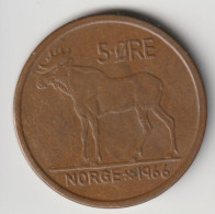 NORGE 1966: 5 Öre, KM 405 - Norwegen