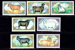 MONGOLIA 1988 FAUNA Animals GOATS - Fine Set MNH - Mongolie