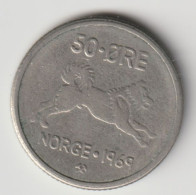 NORGE 1969: 50 Öre, KM 408 - Noruega